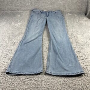 Hollister Mid-Rise Bootcut Jeans Light Wash Denim Womens Size 12R W31 Regular